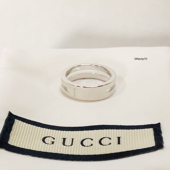 Gucci Other - New Authentic GUCCI Trademark Ring w/ Cut Out Band
